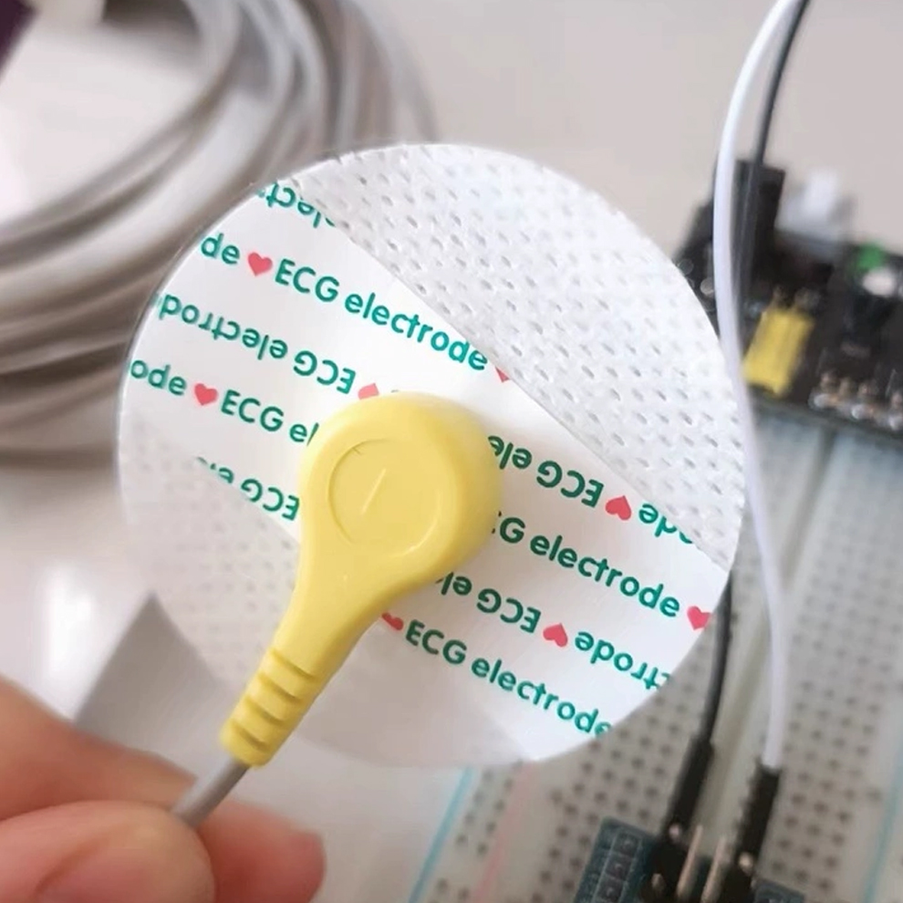 Ecg Patch Monitor - 50 個/1 バッグ ECG EKG 電極パッチ不織布ボタン