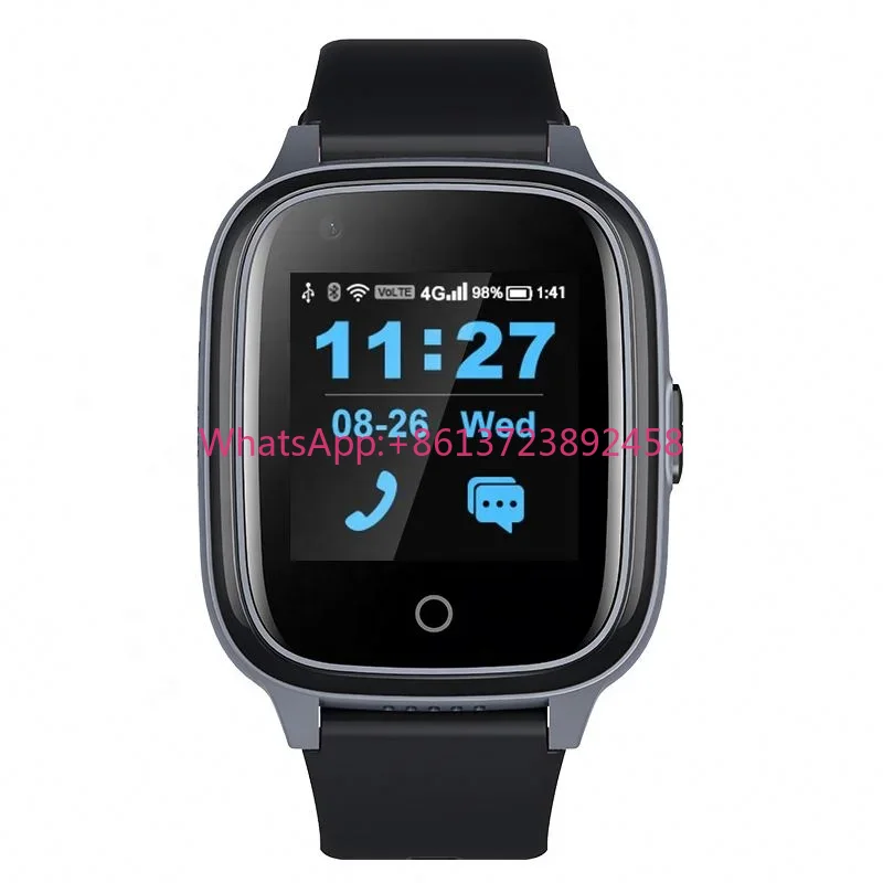 Fall Detection Watch - 4G対応高齢者向けスマートウォッチD32ペンダント型転倒検知心拍数SOSスマートウォッチ（アラーム、GPS、LBS、Wi-Fi位置情報機能付き）