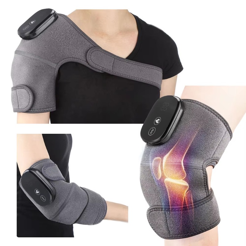 スマート関節炎痛緩和加熱関節ラップマッサージ、振動療法付き電 - Smart Knee Wrap のレビューと価格