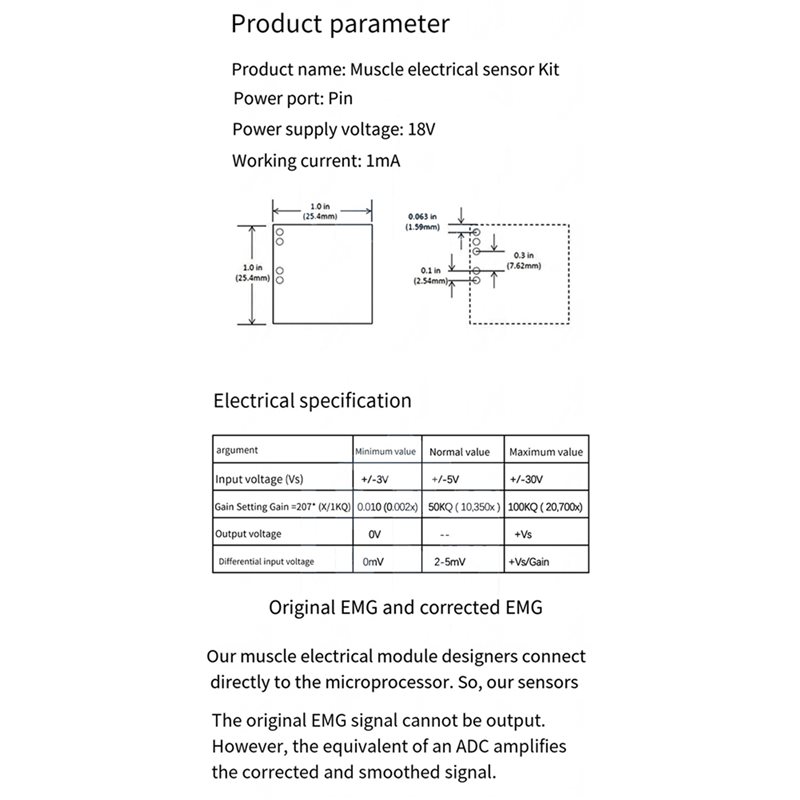 A52T 5X 筋肉電気センサーモジュール EMG 信号収集 - Muscle Sensor Emg のレビューと価格