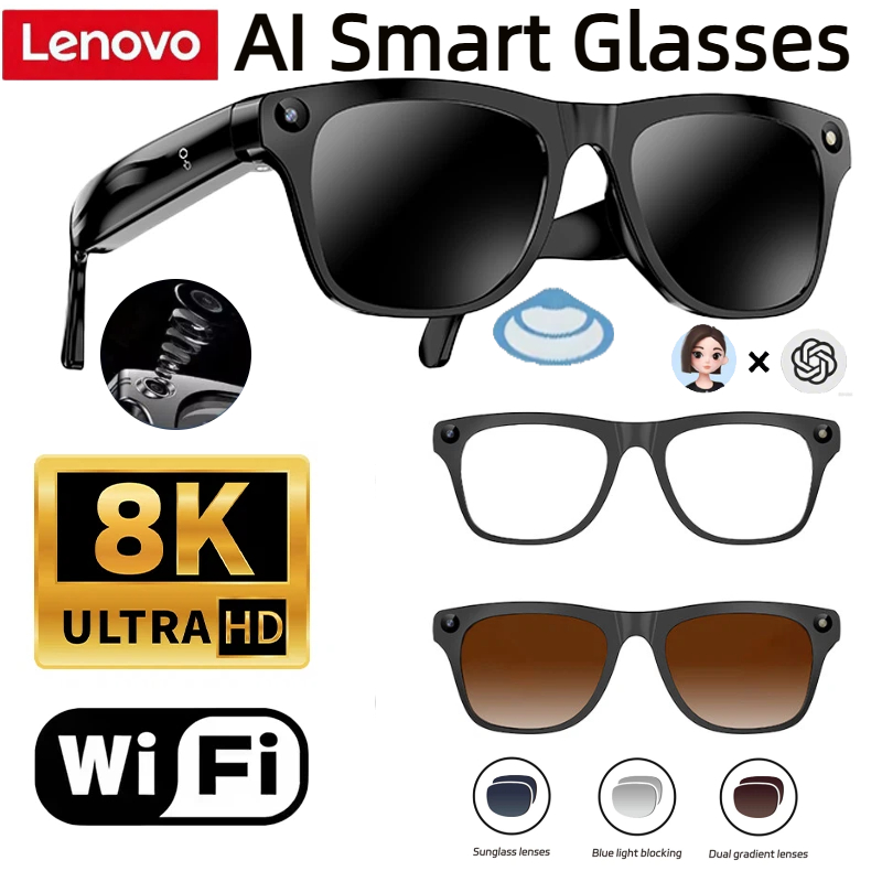 レノボ 32Gメモリ 800W 4Kカメラ スマートグラス  - Smart Glasses Lens のレビューと価格