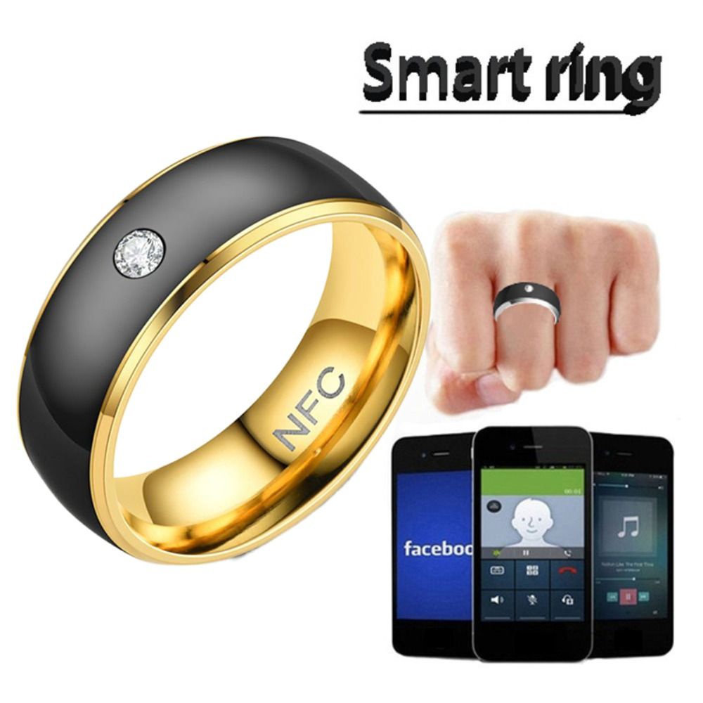 男性用NFCスマートリング,ステンレス鋼,防水,多機能,マジ - Smart Ring Nfc Pay のレビューと価格