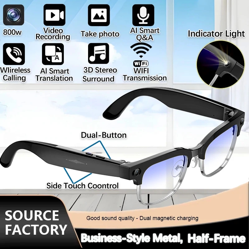2026年新型8MP超広角HDカメラ搭載スマートグラス、ビデ - Smart Glasses Lens のレビューと価格