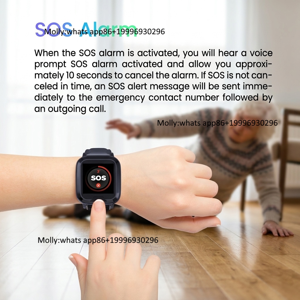 4G GPS追跡機能付き心拍数健康モニター、転倒検知スマート - Fall Detection Watch のレビューと価格