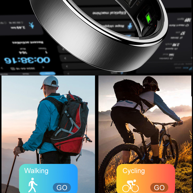 R10 充電ケーススマートリング男性女性皮膚温度健康睡眠モニ - Temperature Ring Skin のレビューと価格