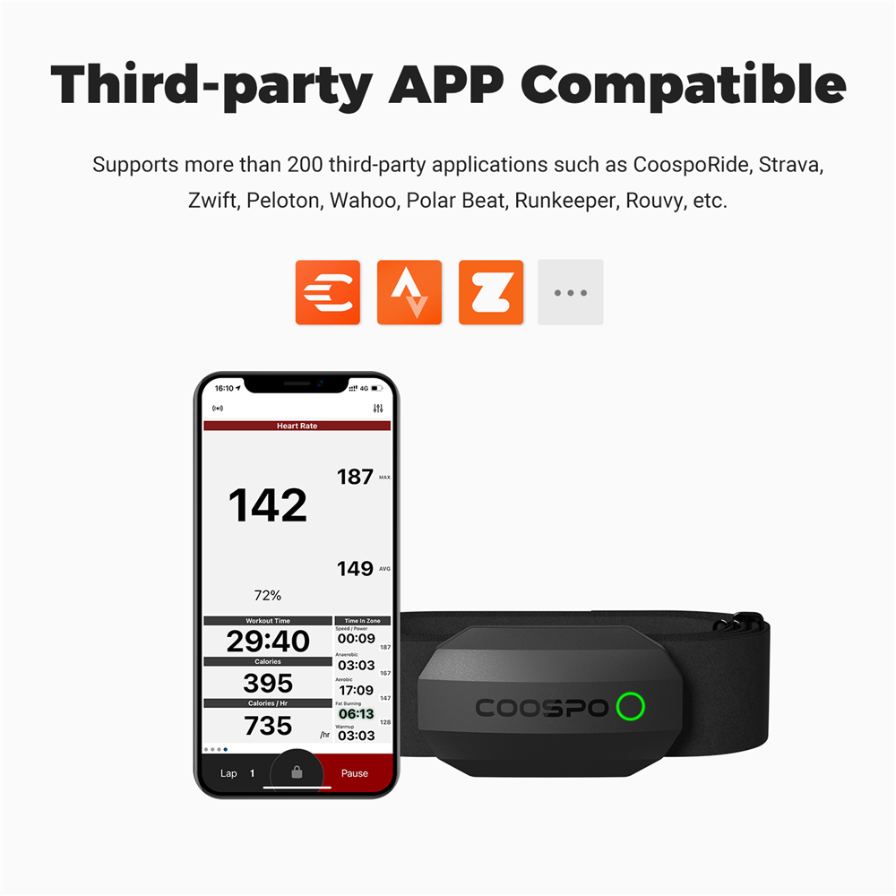心拍数センサーCOOSPO-H808S,デュアルモード,AN - Breath Rate Monitor のレビューと価格