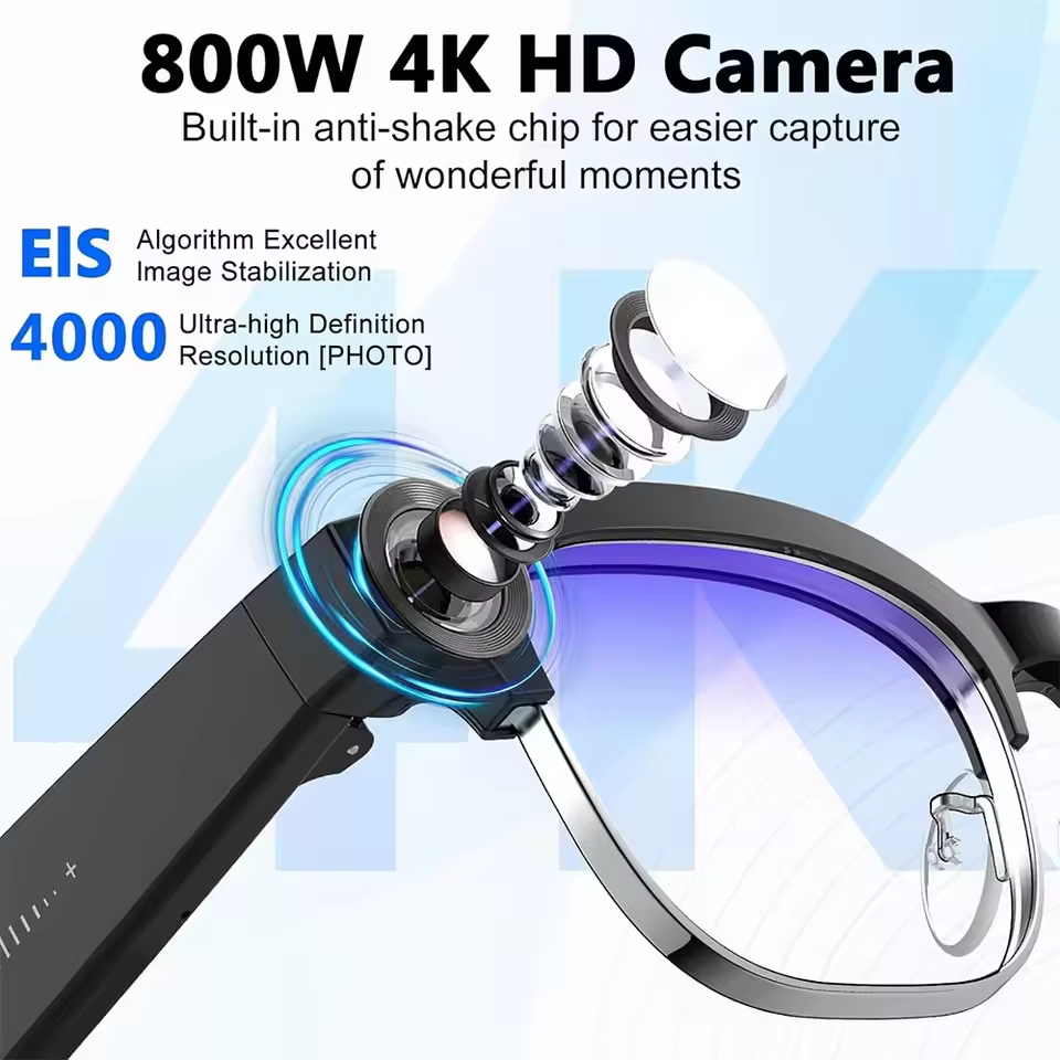 2026年新型 800万画素カメラ搭載スマートグラス メンズ - Smart Glasses Lens のレビューと価格